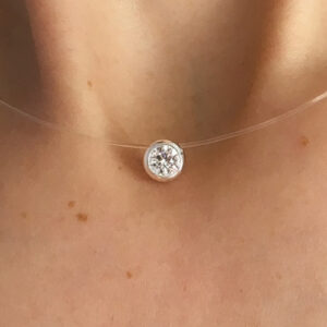 Punto luz con tanza y cadena extensora-plata 925
