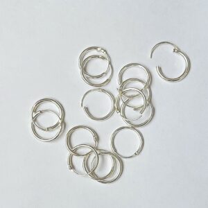 Aro 12mm-plata 925 (cada uno)