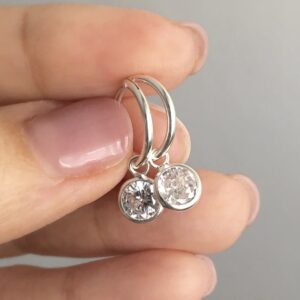 Aros Punto Luz - Plata 925 12mm